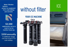 Aicksn C4-400 Water Filtration System Commercial Use Large Flow for Coffee Shop Hotel Eatery Restaurant